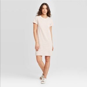 Universal Thread Stripe Short Sleeve T-shirt Dress